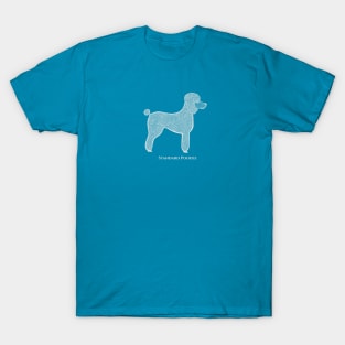 Standard Poodle - hand drawn dog design with name T-Shirt